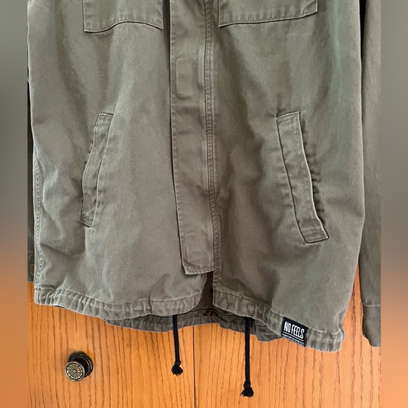 H&M Divided Men’s Designer Military Green Field Hooded Jacket (Men’s Medium) - Picture 3 of 10